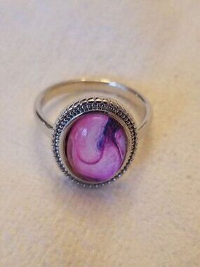 Boho pink ring size 9